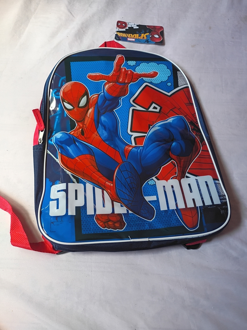 Marvel Spider-Man Kids Backpack - Blue & Red